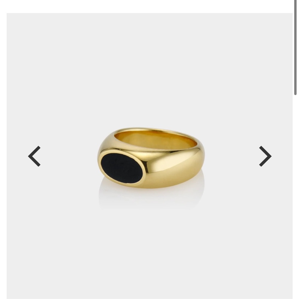 Aureum collective Ophelia ring- black size 8